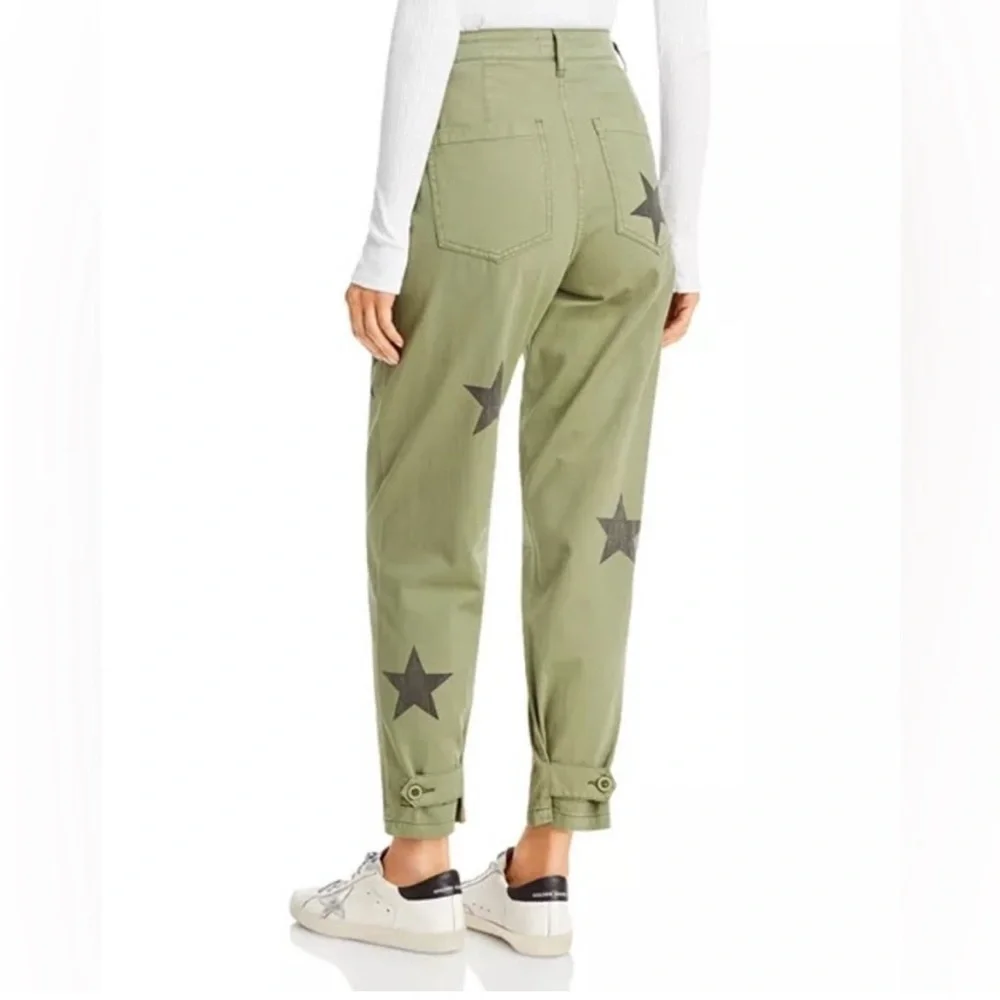 Pistola Tammy Star Trousers Size 24 Green Black - Picture 2 of 13
